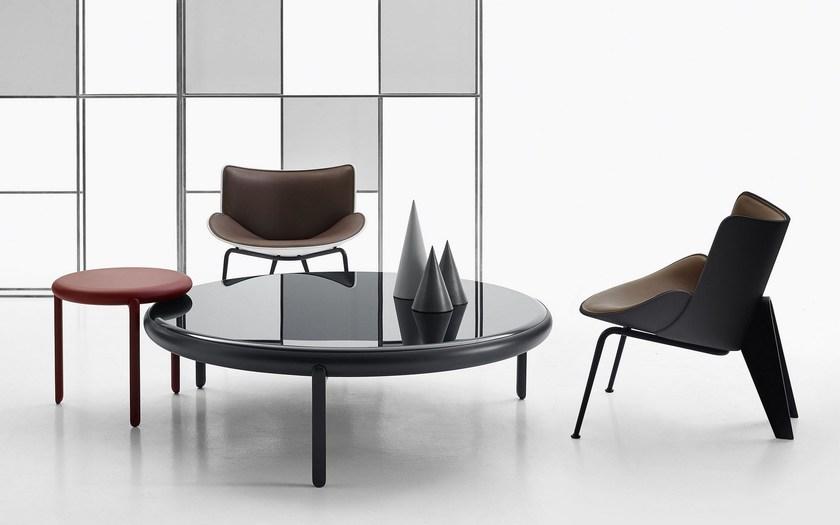 B&B Italia Кожаное кресло с жесткой полиуретановой оболочкой  Dm77  - Вид №3