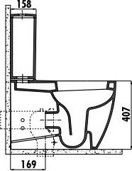 FE360-11CB00E-0000 FREE Унитаз к стене Creavit Free - Вид №4