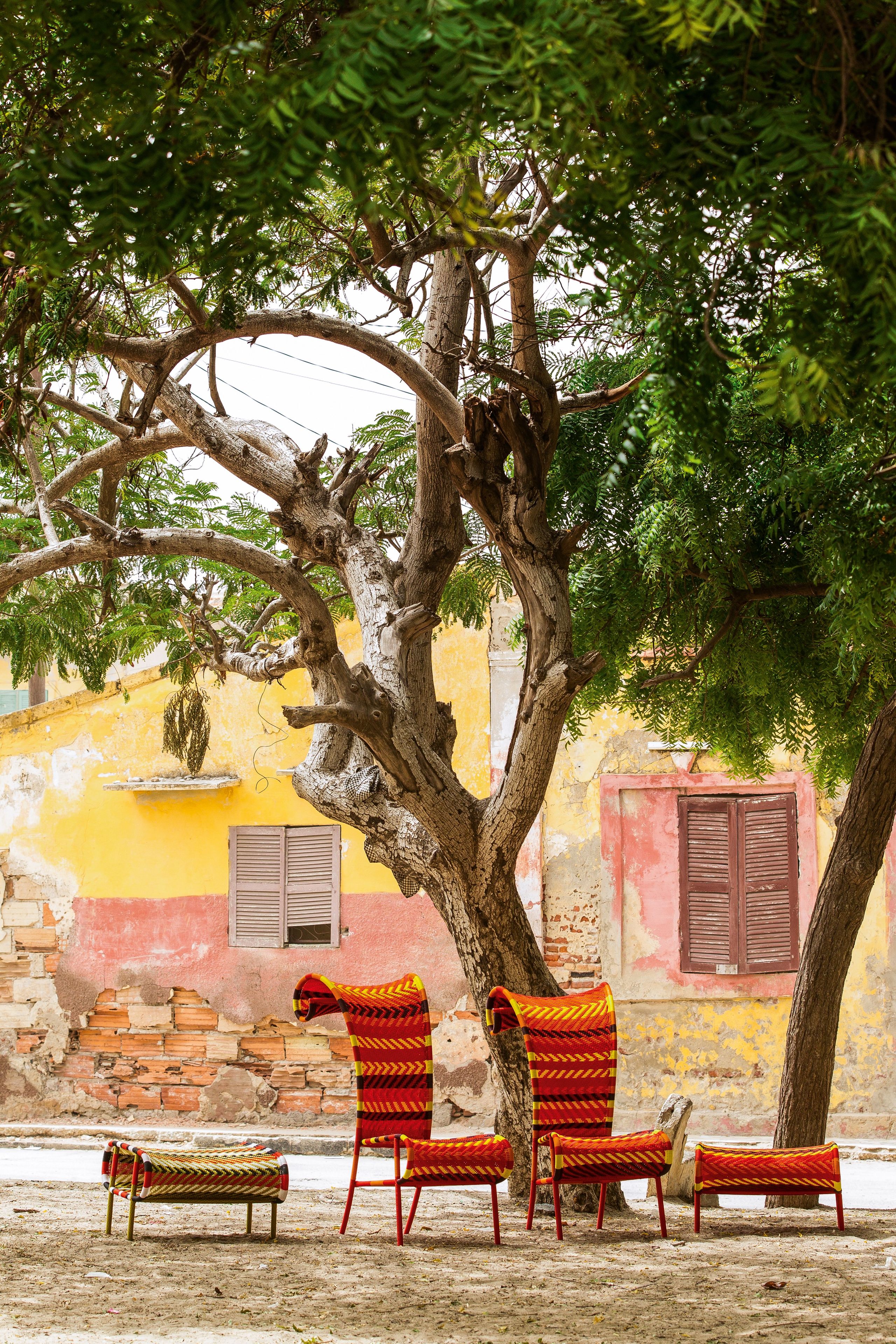 Подставка для ног из полиэтиленовой проволоки ручной работы MOROSO M'afrique ARCH-00061711 - Вид №4