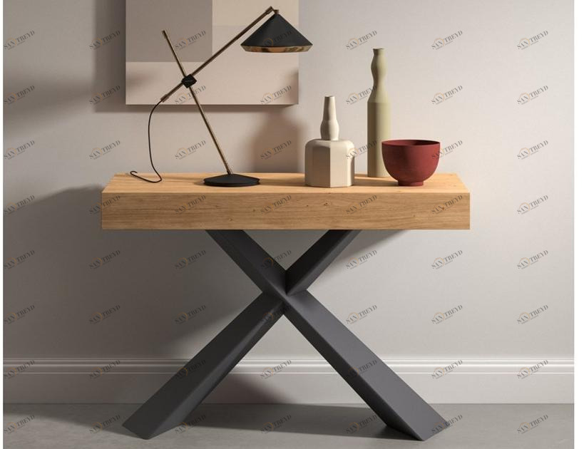 Ozzio Italia Выдвижная прямоугольная деревянная консоль  T024 