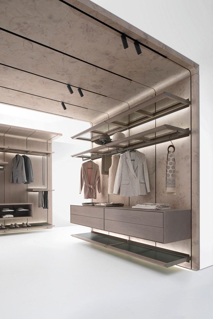 Giorgetti Модульная гардеробная из ясеня со встроенной подсветкой sun-id-1430233 - Вид №8