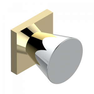 G6D-26BP Ручка среднего размера Thg-paris Metamorphose с чёрной керамикой Хром/золото