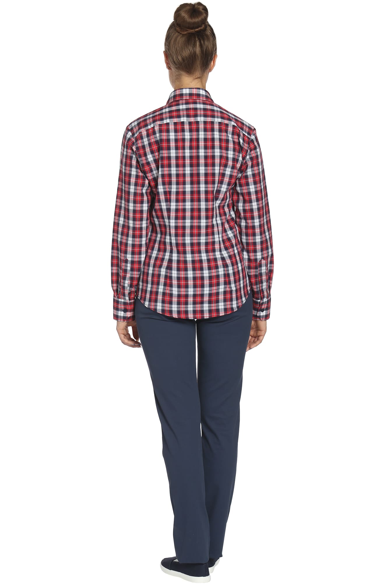67821 Рубашка в клетку plaid rogue (шотландка красная) HIPSTER  Толстовки, рубашки, футболки, тенниски  размер 40 (80)  - Вид №3