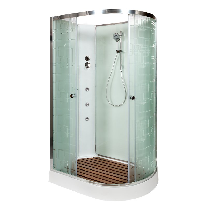 ЕМ4512 L LED с гм. Душевая кабина DETO Серия EM ЕМ1511 L  N с гидромассажем (гм.)