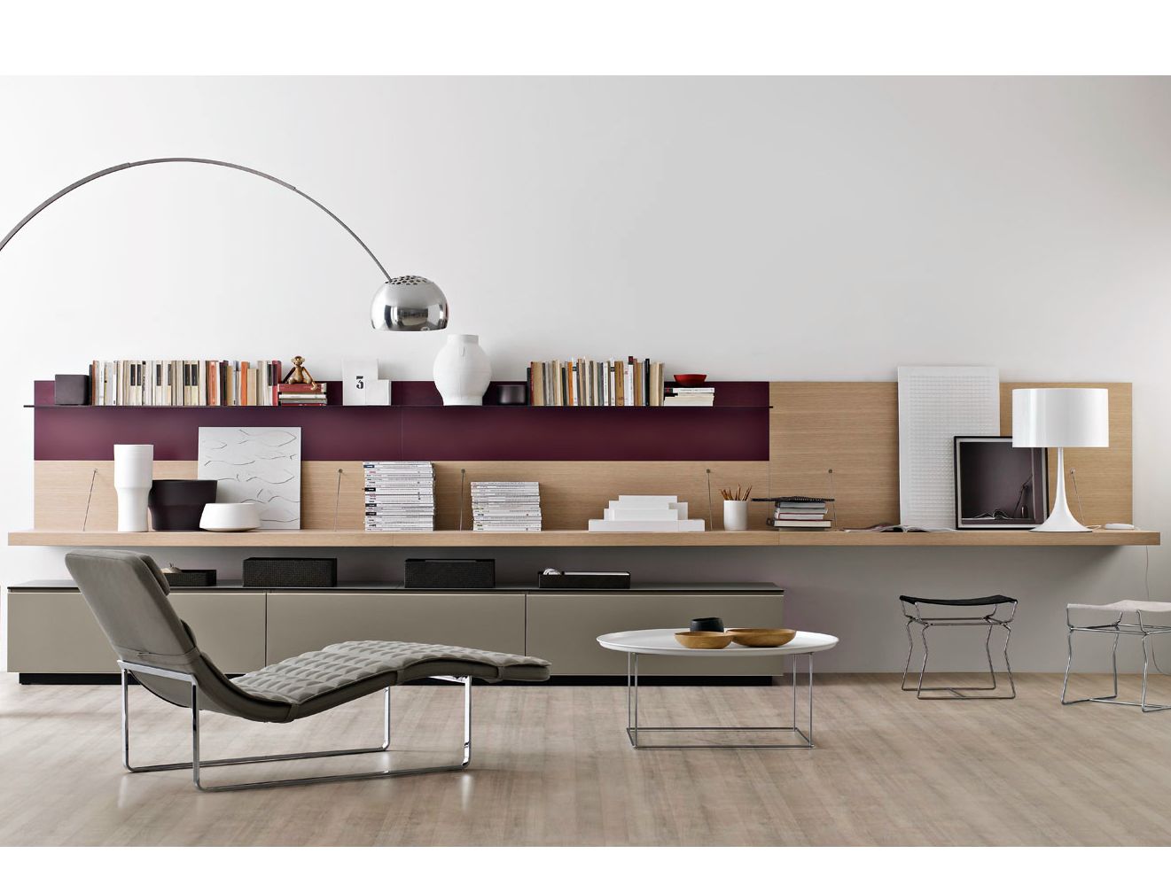 Оборудованная стена с ТВ-стойкой B&B Italia PAB ARCH-00029458 - Вид №7