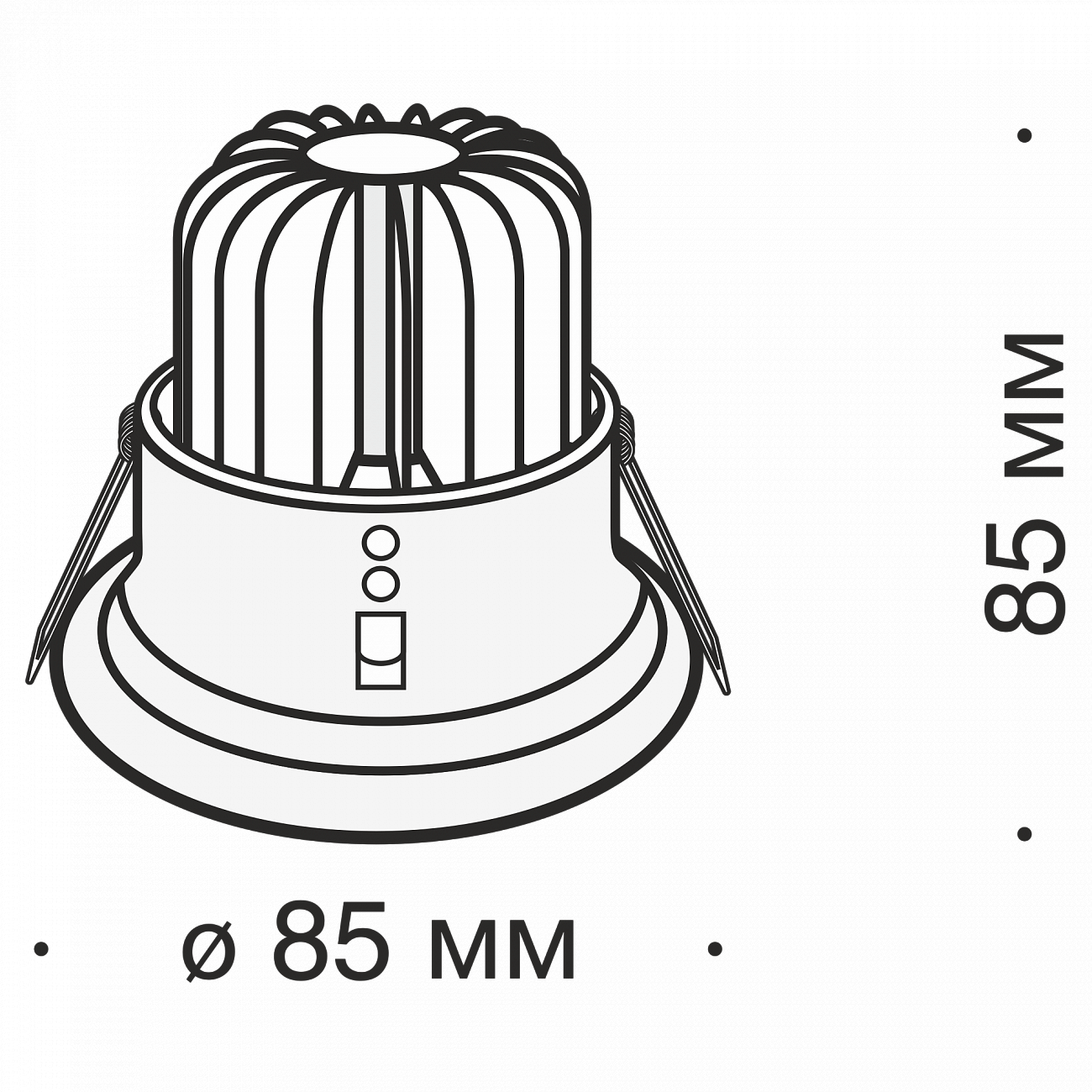 Встраиваемый спот белый Technical Yin DL034 TECHNICAL DOWNLIGHT 00-3957206 Белый  - Вид №3