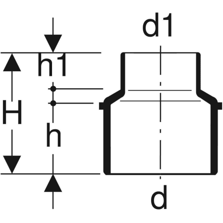310.072.14.1 Переход концентрический Geberit Silent-db20 Geberit  - Вид №2