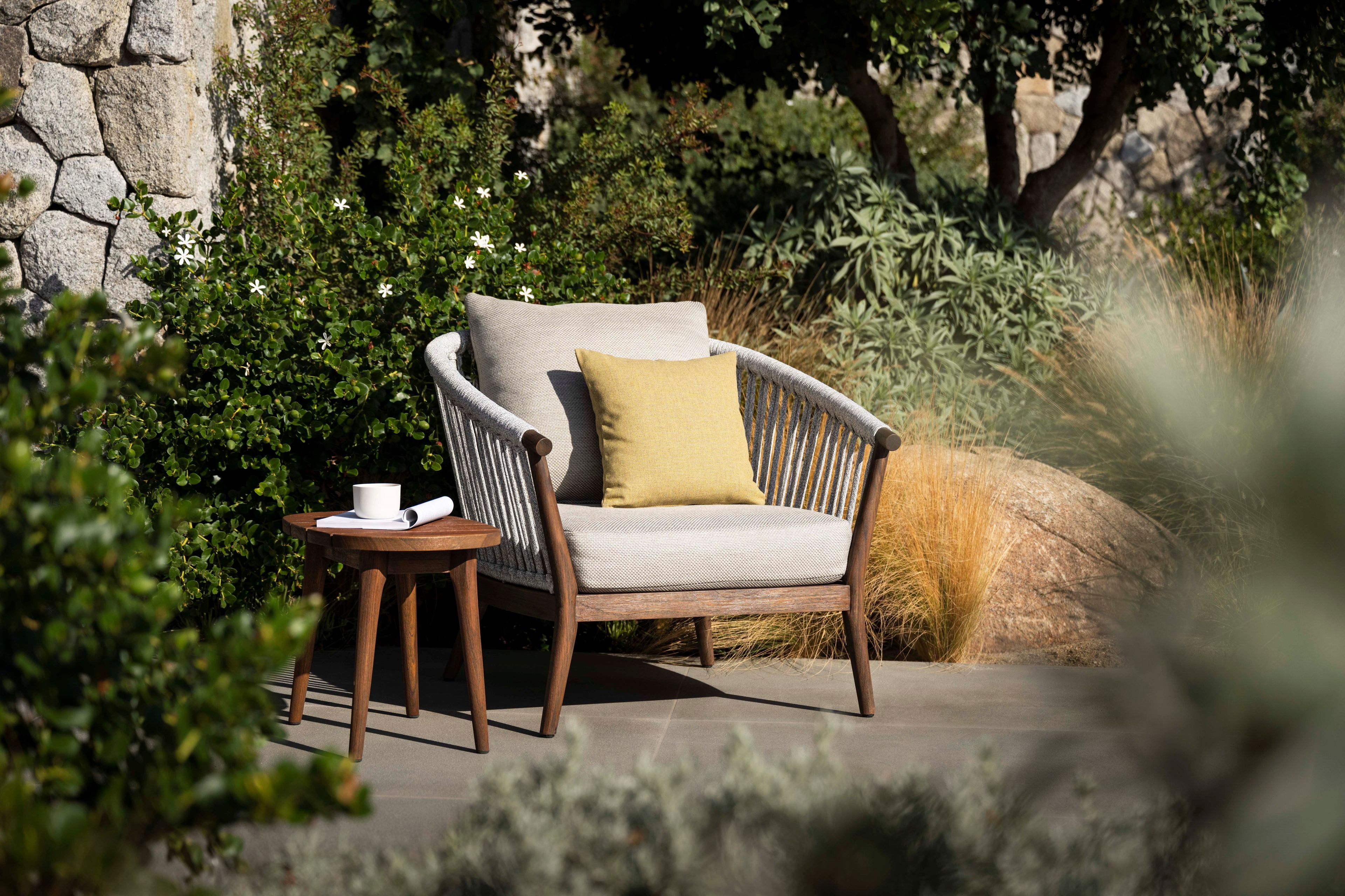 Кресло для сада с мягкой акриловой тканью Jardinico дерево ARCH-00141723 - Вид №11