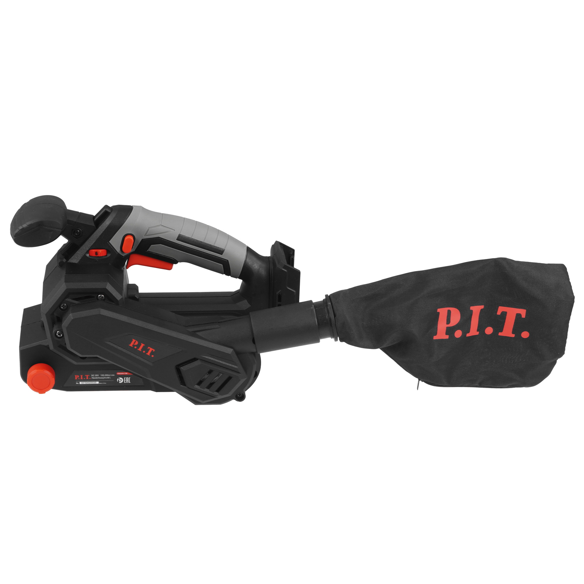 Ленточная шлифмашина P.I.T. PBS20H-75B OnePower 20V  , Без ЗУ, Без АКБ 9227322 PIT STDN-0022666 - Вид №2