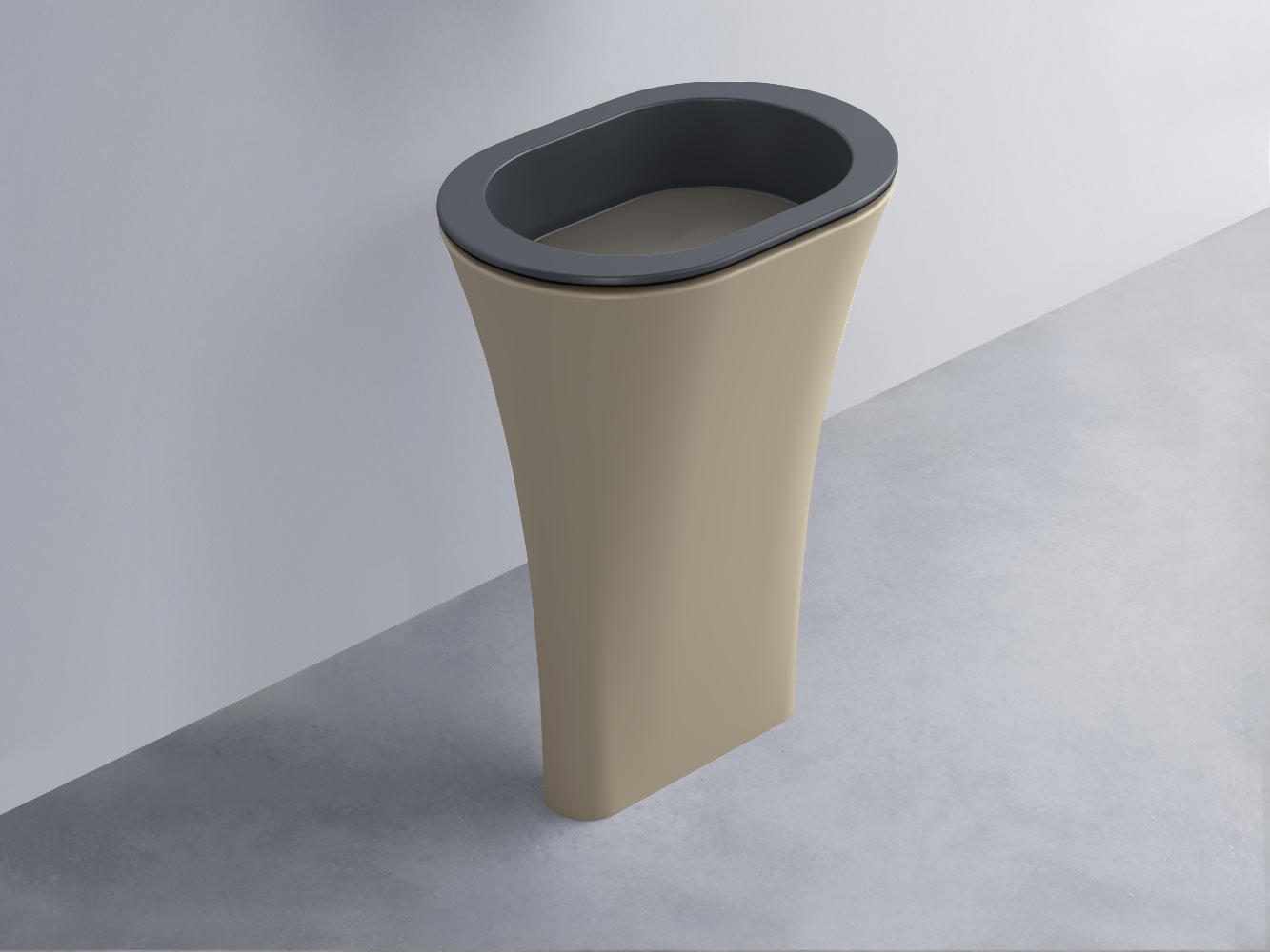 AMLA65-BA+AMPILO-FN+AMCOLO-AV Раковина Amedeo Ovale отдельностоящая cielo Enjoy + Amedeo Ceramica Cielo