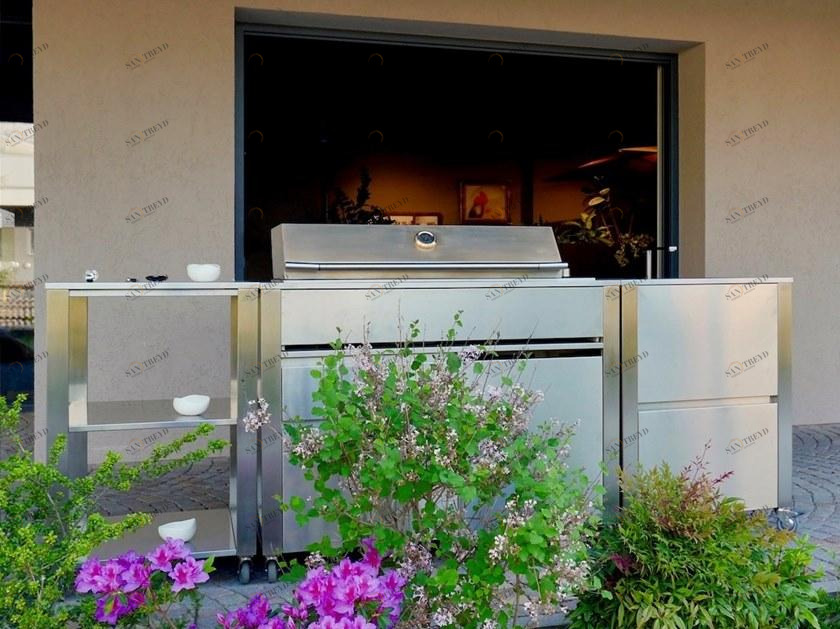 JOKODOMUS Летняя кухня из нержавеющей стали с барбекю Cun sun-id-1513081