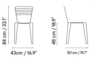 iSimar Садовый стул из оцинкованной стали Menorca 8034 - Вид №5