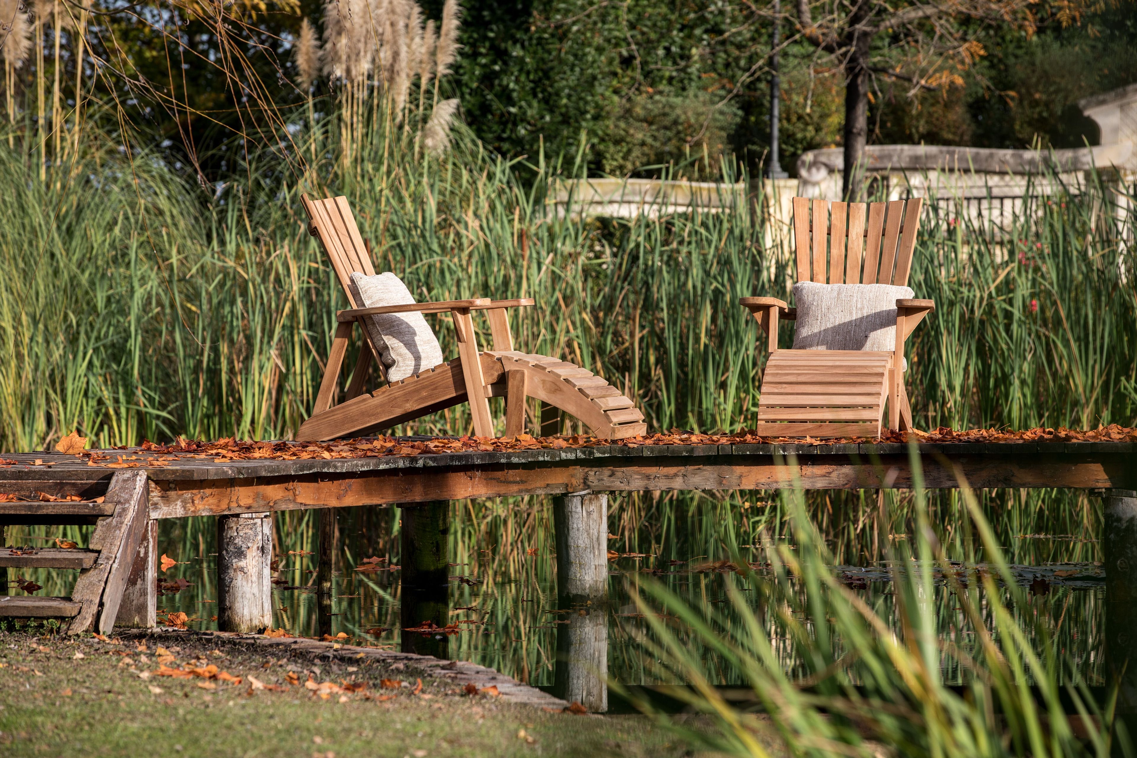 Стул для отдыха из тикового дерева с подлокотниками cbdesign Ady ARCH-00125624 - Вид №5