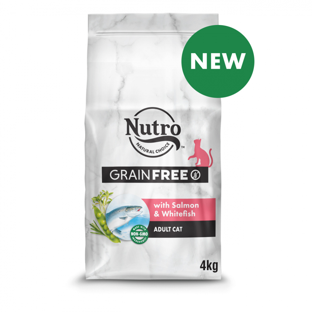 ПР0059467 Корм для кошек с лососем, белой рыбой и экстрактом розмарина сух. 4кг NUTRO  - Вид №1
