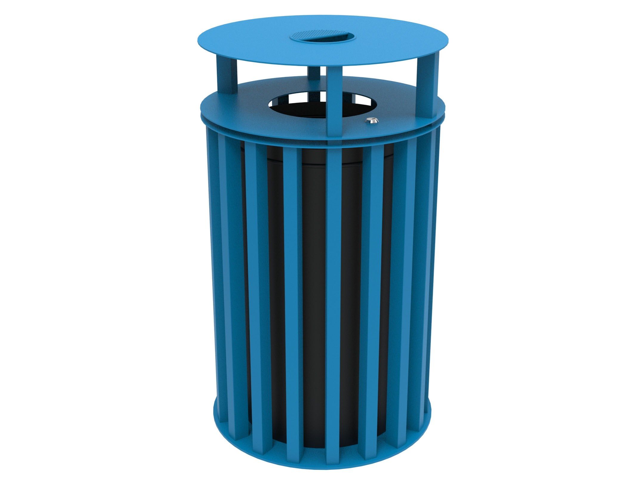 Оцинкованная стальная корзина для мусора с пепельницей Lazzari Динамо ARCH-00058102 - Вид №24