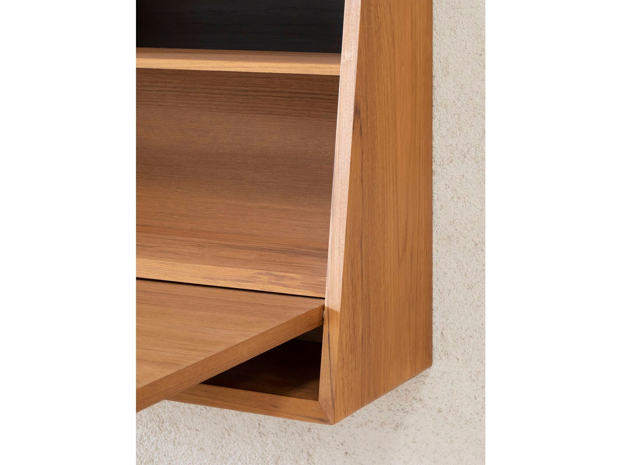 Подвесной письменный стол из тикового дерева с откидными дверцами Phantom Hands X + L ARCH-00003282 - Вид №3