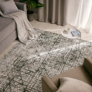Ковер вискоза Isphahan 84492 Silver 160x230 см цвет серый 83271541 STLM-2169505