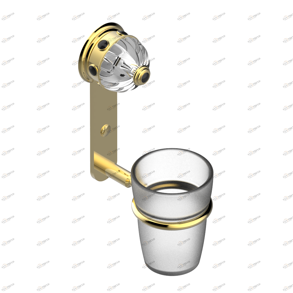 U1V-536 Стакан настенный для зубных щёток Thg-paris Cheverny Золото U1V-536 CAT.F