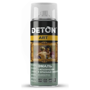 90357199 Эмалевая аэрозольная краска DETON DTN-A07663 цвет супер-хром 520 мл STLM-0859150