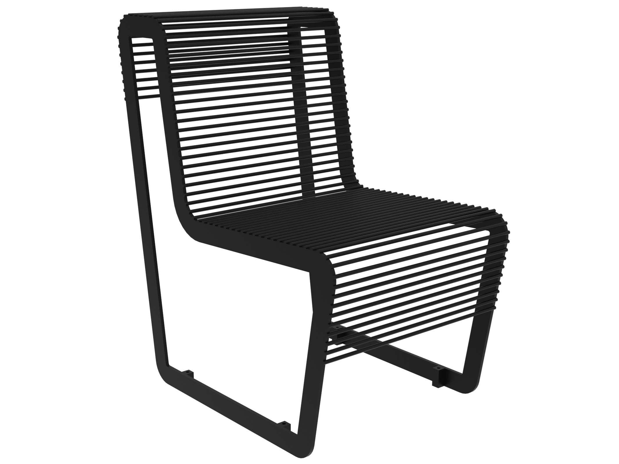 Оцинкованная стальная скамья со спинкой Lazzari Light ARCH-00005945 - Вид №12