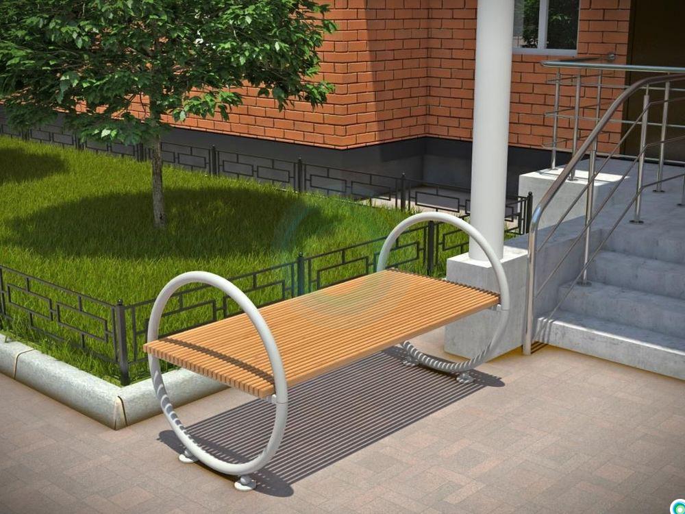 12138 ОРБИТА Ария 1, скамья без спинки парковая LAB.Space 