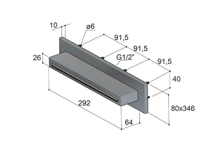 Латунный водопад дозирующий носик Hotbath Ace ARCH-00062746 - Вид №1