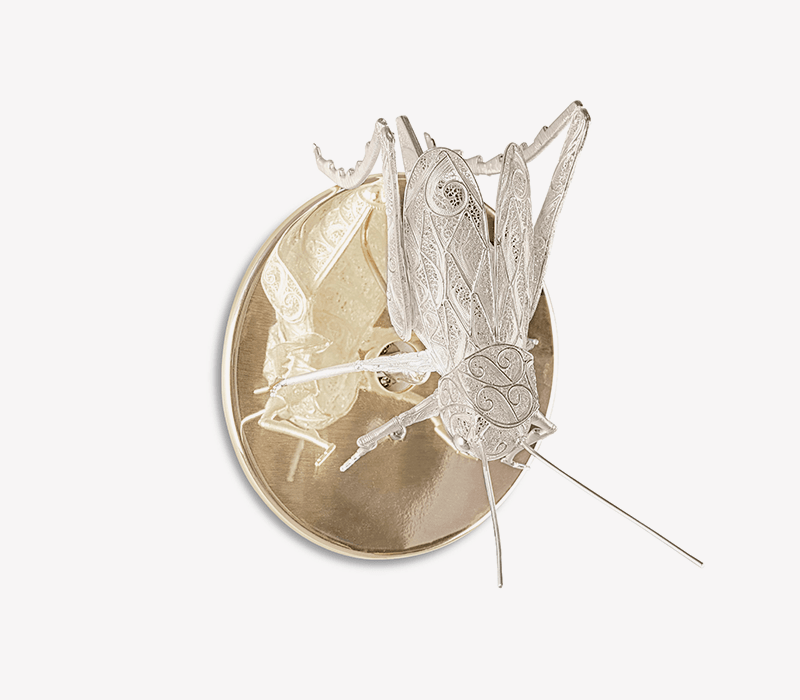 0-230 Филигранный настенный светильник в виде крикета Boca Do Lobo  - Вид №1