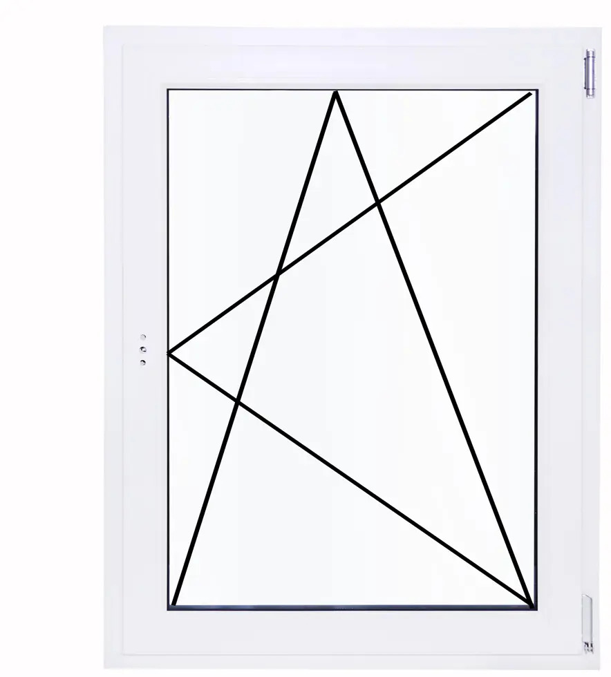 Окно ПВХ VEKA одностворчатое белое с темным дубом 1170x800 мм 84506469