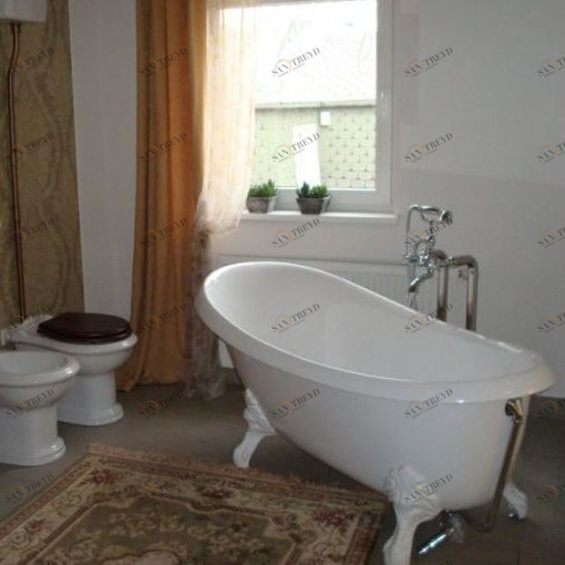 Ванна с металлическими ножками white metal HEW001 ArtCeram HERMITAGE Collections