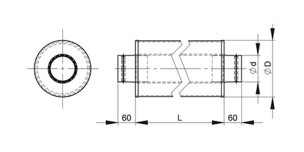 Шумоглушитель 315/0,5 Santreyd sun-id-683390 - Вид №1