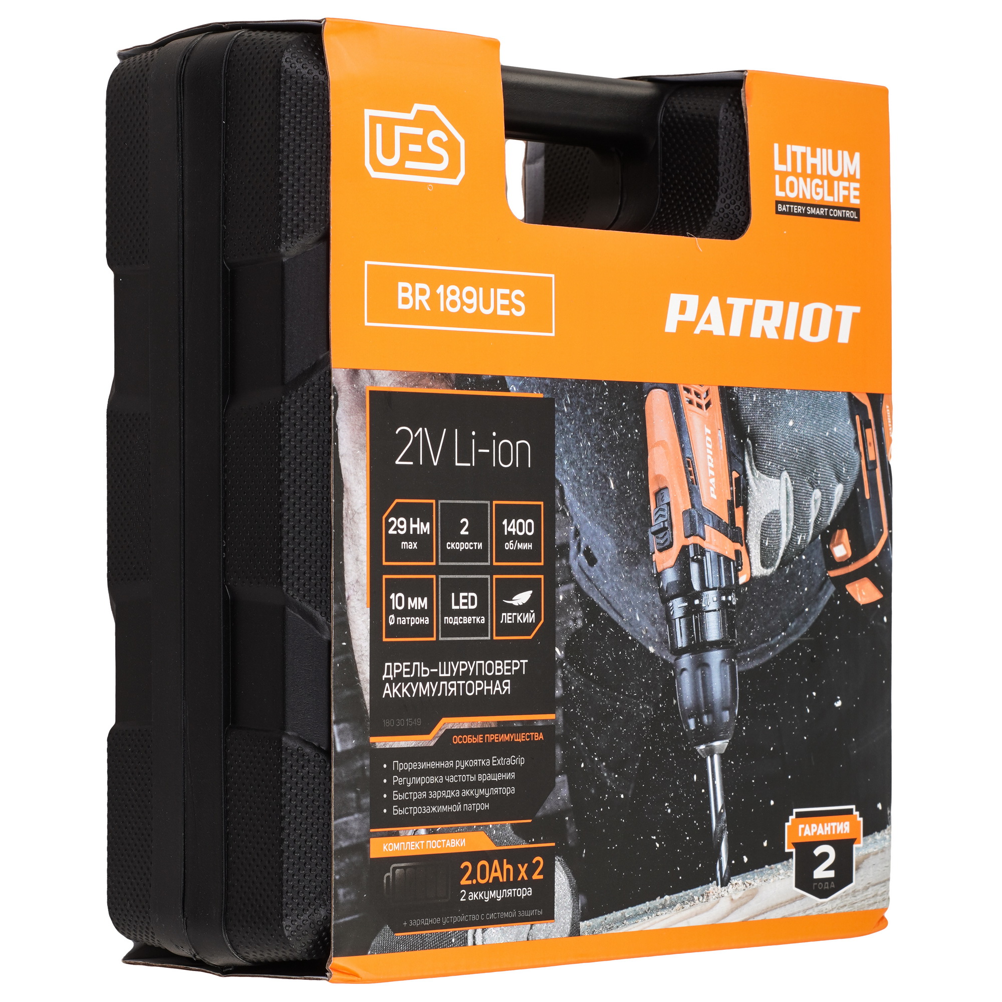 Дрель-шуруповерт PATRIOT BR 189UES UES 21Vmax 5604251 STDN-0146191 - Вид №9