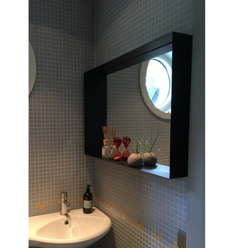 FROST Зеркало 4128, 60x90cm » чёрное Алюминий Черный U4128-B  - Вид №2