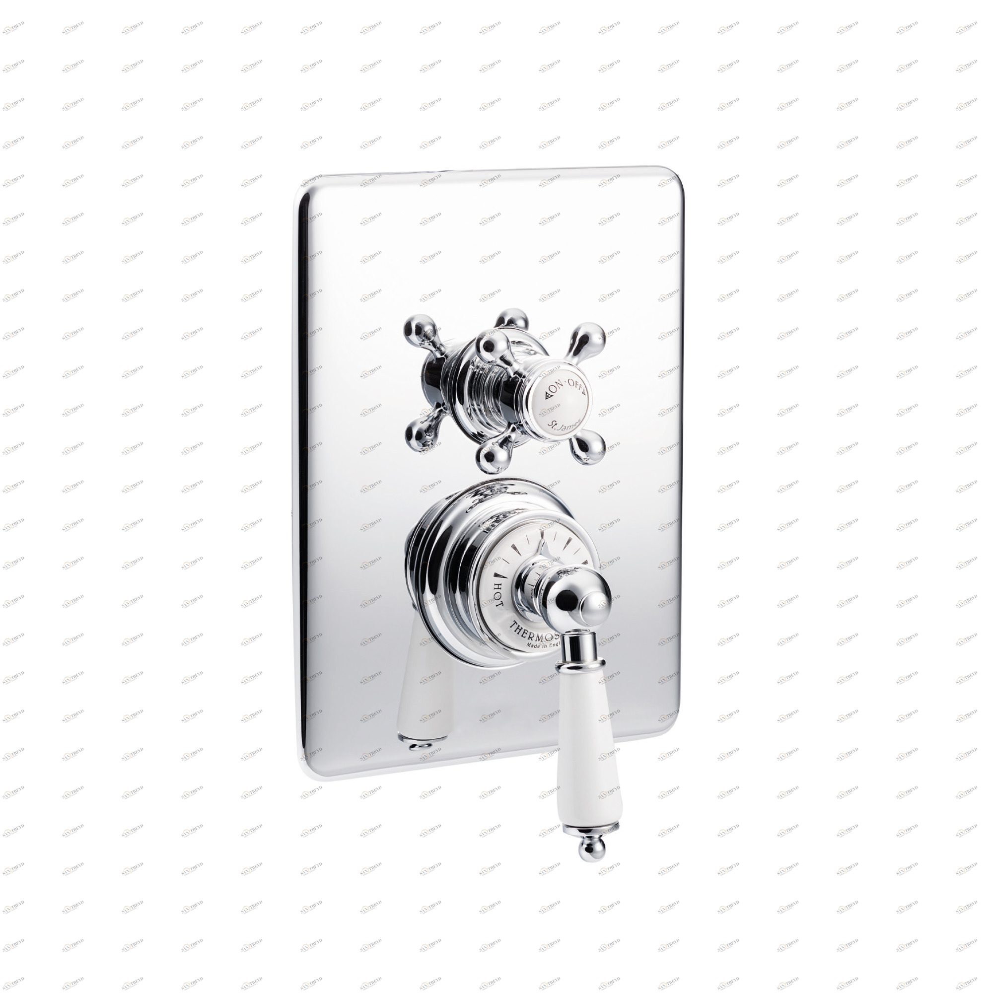 Traditional bathrooms Термостатический смеситель для душа с накладкой Tb760.614.bn 