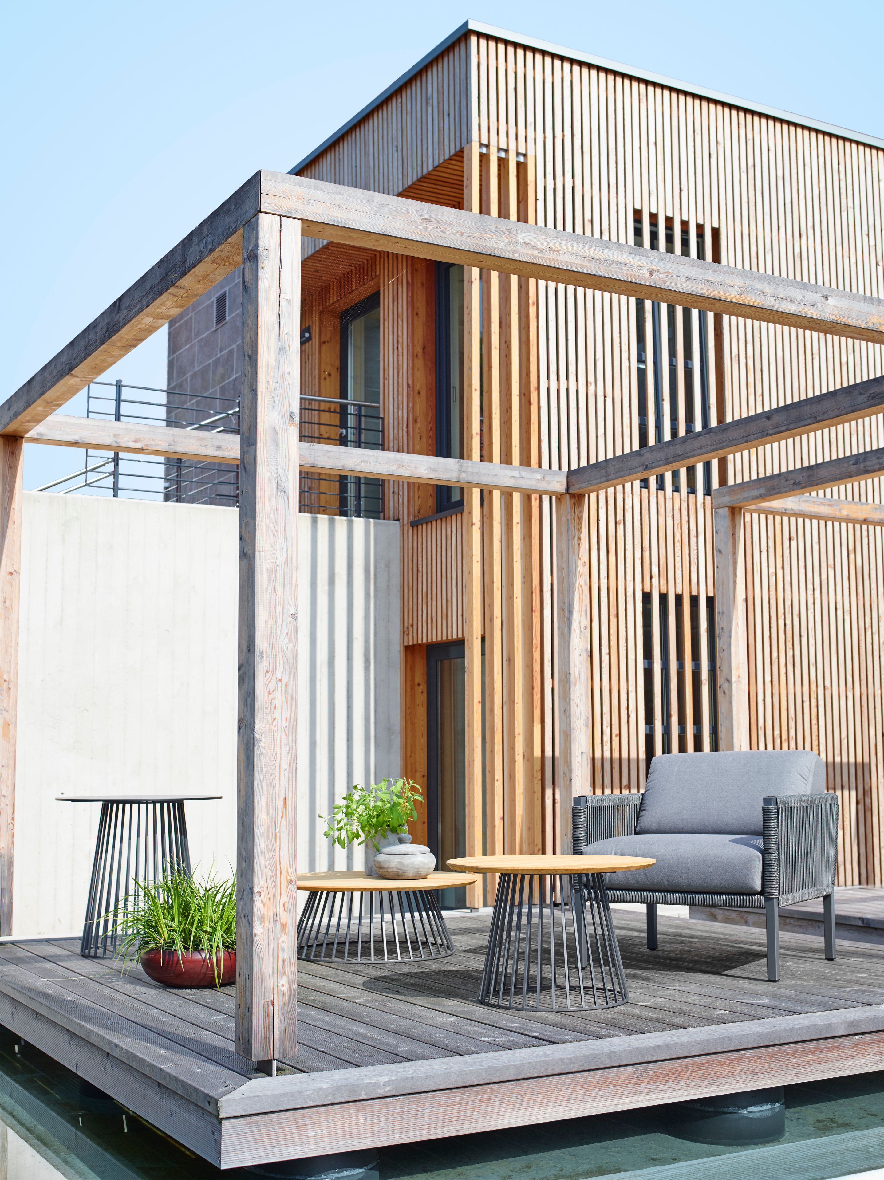 Круглый стол из тикового дерева solpuri сетка ARCH-00151740 - Вид №7