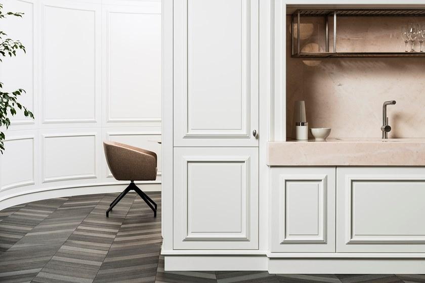 L'Ottocento Линейная деревянная кухня с ручками Floral sun-id-1391869 - Вид №1