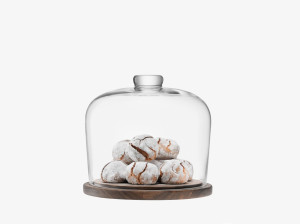 Крышка для посуды из дерева и стекла