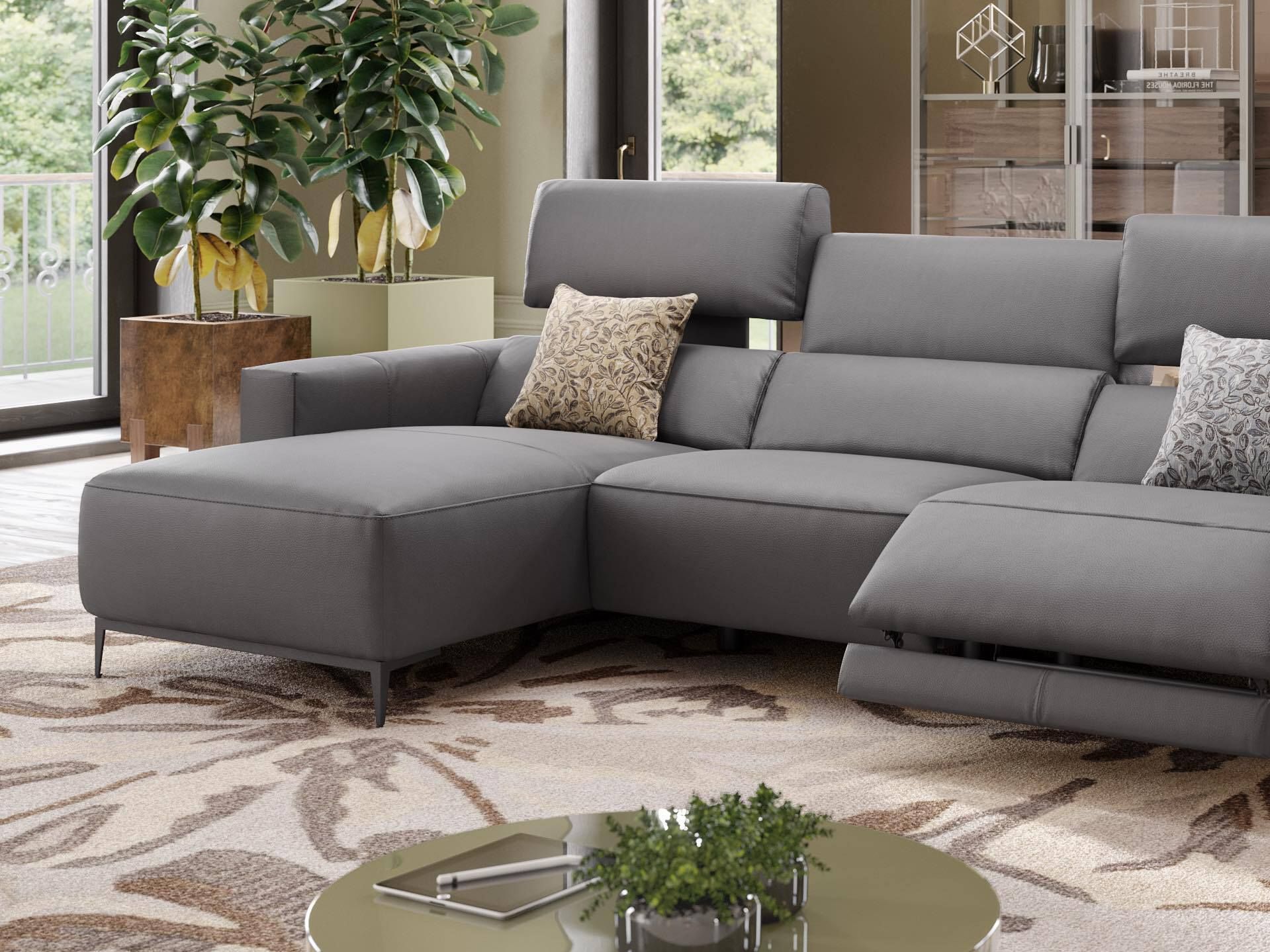 Кожаный диван с полуостровом Sofanella Толедо ARCH-00053650 - Вид №3