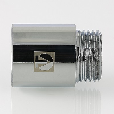 VTr.198.C.0670 Фитинг резьбовой – удлинитель хромированный Valtec 1" х 70 мм  - Вид №8