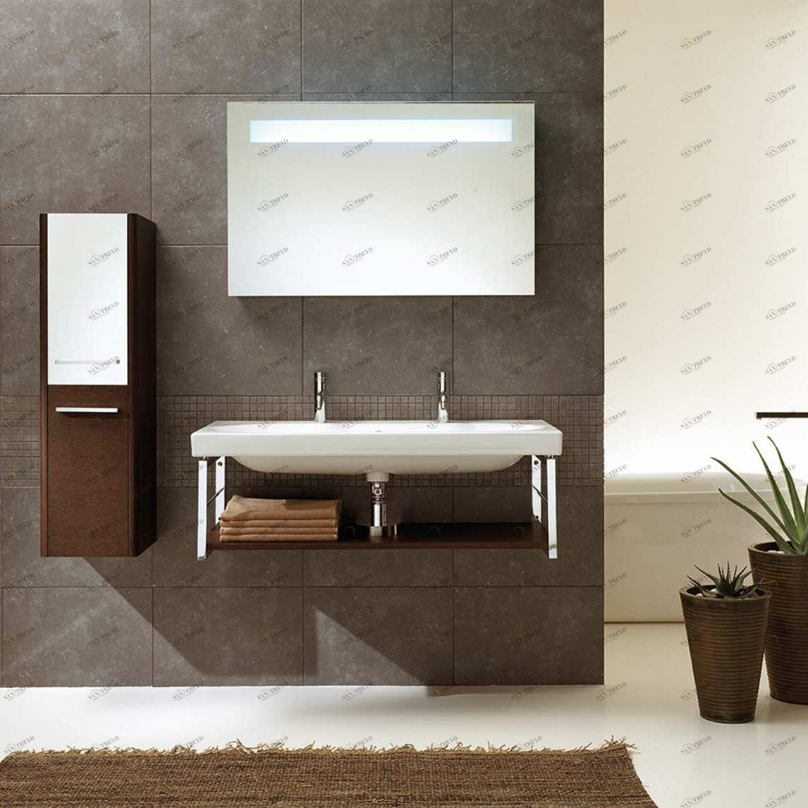 SQUARED7 Комплект мебели cm 110+30 Berloni Bagno 43258