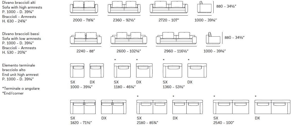 Lema Модульный кожаный диван с шезлонгом sun-id-1516449 - Вид №3