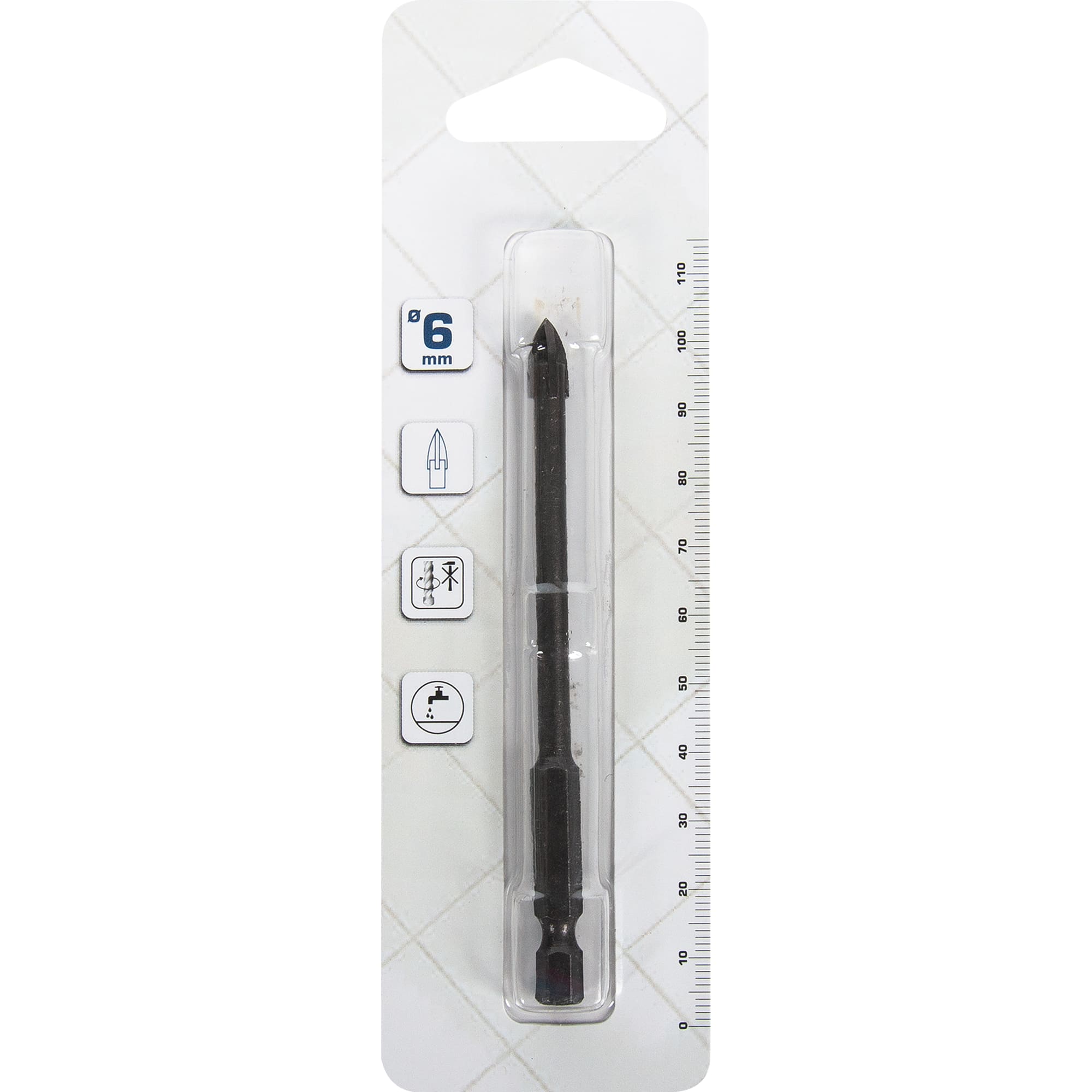 82603101 Сверло по стеклу и плитке 6x100 мм Santreyd  - Вид №3