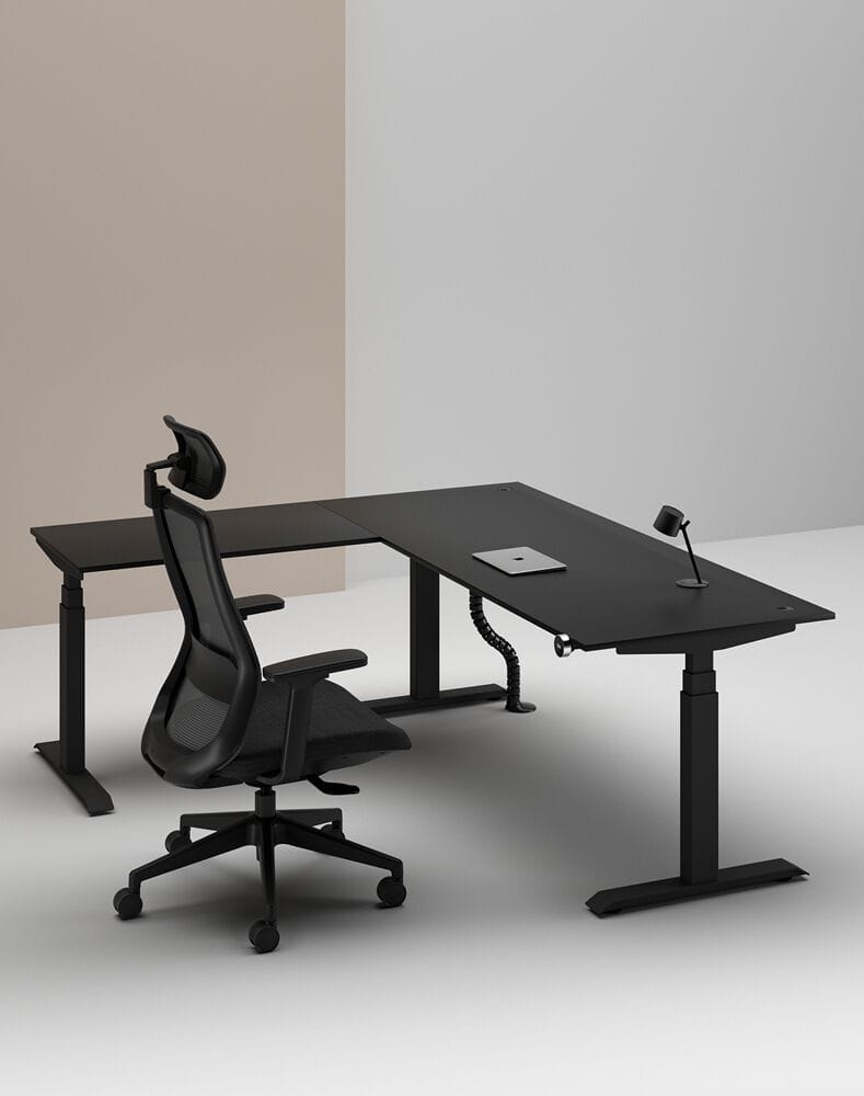 Деревянный регулируемый по высоте угловой стол с системой люверсов WORKSPACE MAX TRIPLE MOTOR ARCH-00114643 - Вид №25