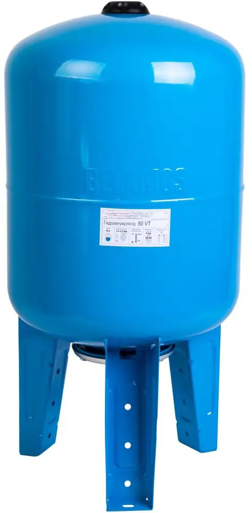 90566681 Гидроаккумулятор вертикальный 50 л Belamos 50VT 1" синий STLM-0803720