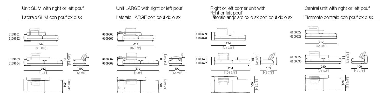 3-местный кожаный диван Arketipo ATLAS ARCH-00091532 - Вид №3