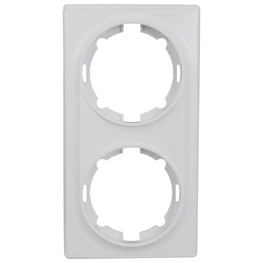 82126977 Рамка для розеток и выключателей Onekey Florence 2 поста, цвет белый STLM-1106547 ONEKEYELECTRO