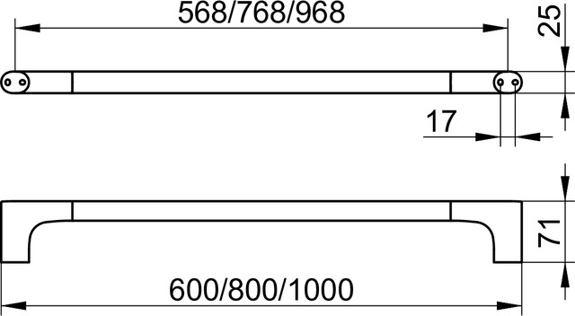 11501010600 Полотенцедержатель KEUCO Edition 400 - Вид №3