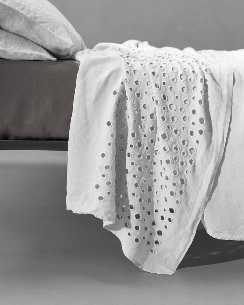 Вышитая простыня из льна Society Limonta OLS ARCH-00056408 - Вид №1