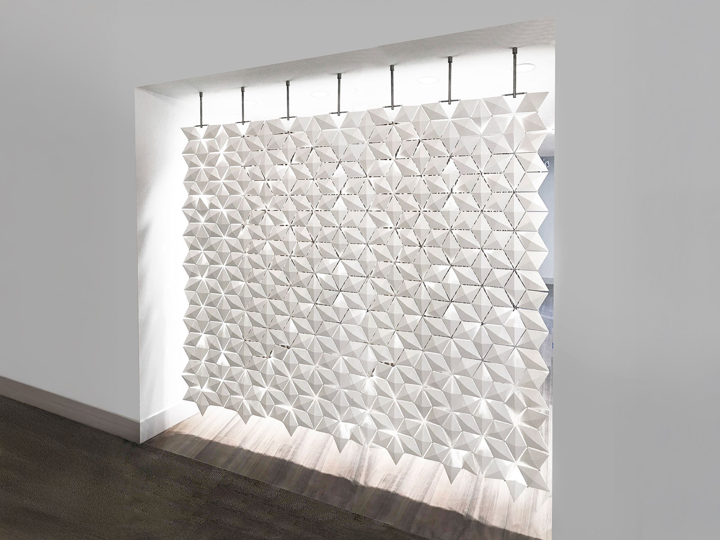 Подвесная перегородка bloomming FACET 238x207cm bianco ARCH-00059345