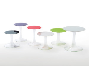 Круглый Хрустальный журнальный столик