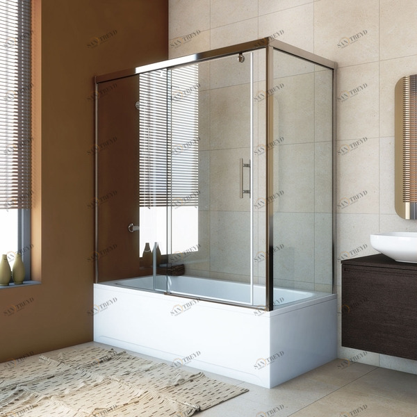 90100X150160GV863A Душевое ограждения на борт вынны GUTEWETTER Германия Slide